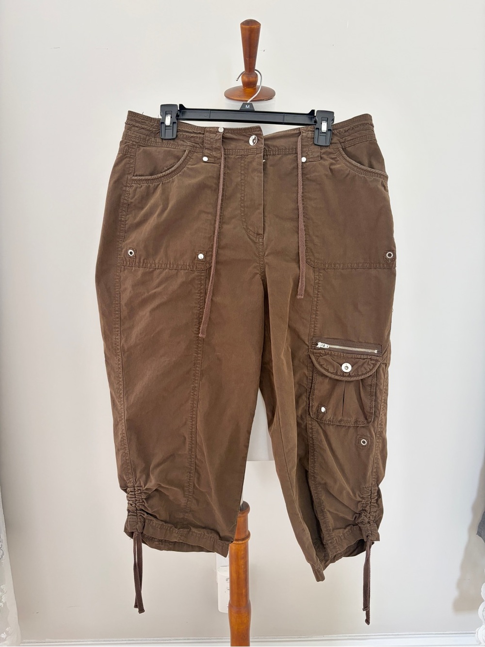 Vintage Brown Cargo Capris